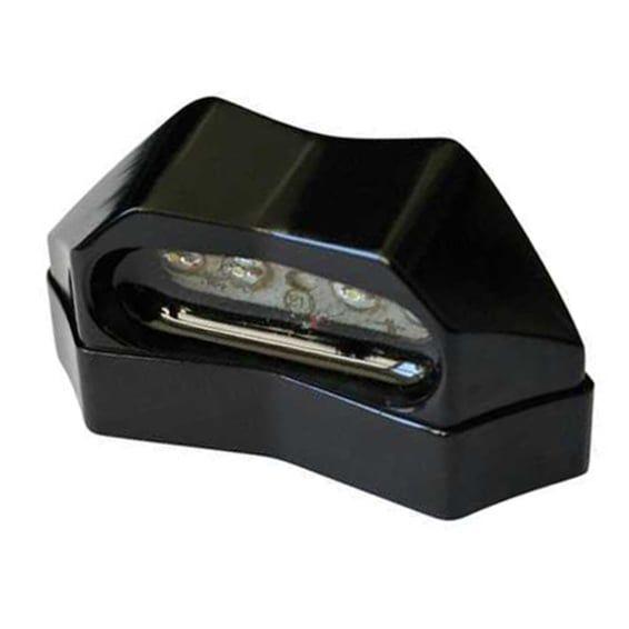 LED license plate light lamar, black. ECE appr.