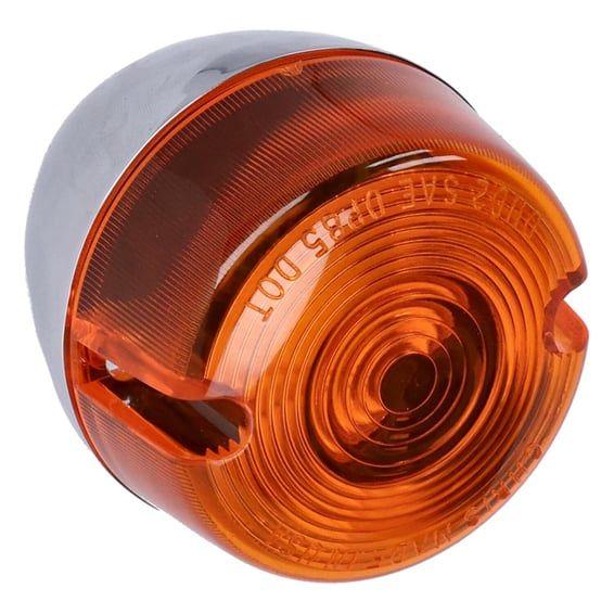 turn signal. Rear. Single filament. Chrome