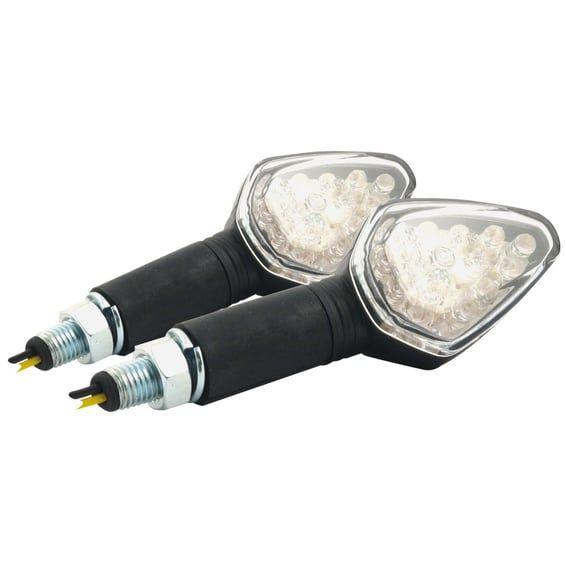 Harpoon, LED turn signal set. 40mm stem. Black