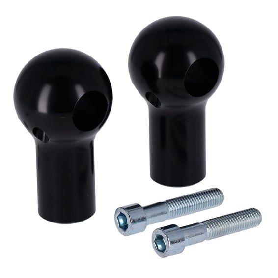 CPC, round top 3" riser set. Black