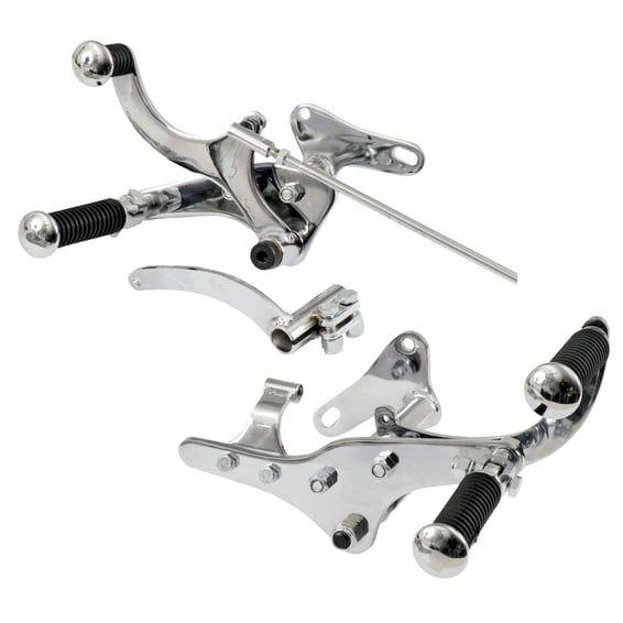 75-78 XL Sportster forward control kit. Chrome