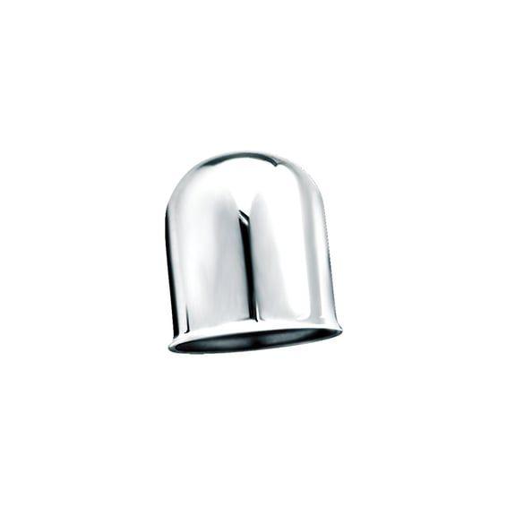 Trailer hitch ball cover chrome