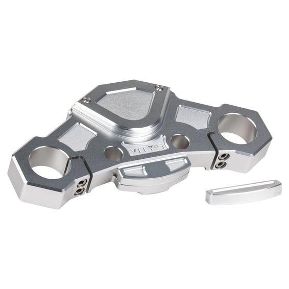 Racing Design top triple tree. No lock Silver