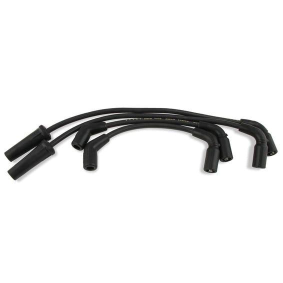 8mm Ferro Spiral core spark plug wire set. Black