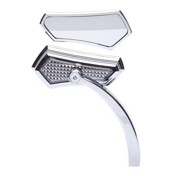 Diamond mirror. Right side, chrome