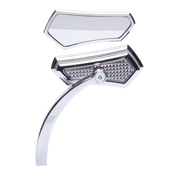 Diamond mirror. Left side, chrome
