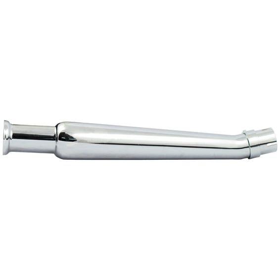 Trumpet universal upswept right muffler 20-1/2" long chrome