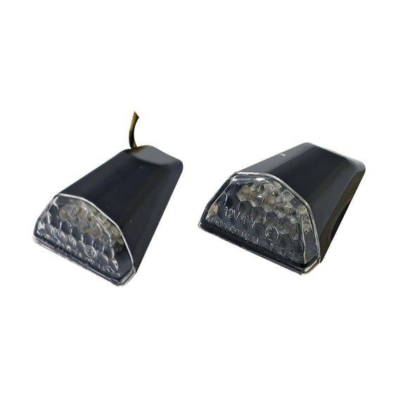 Swift, LED turn signals. Black. Clear lens