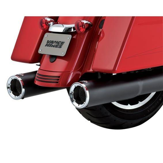 Hi-Output slip-on mufflers. Matte black