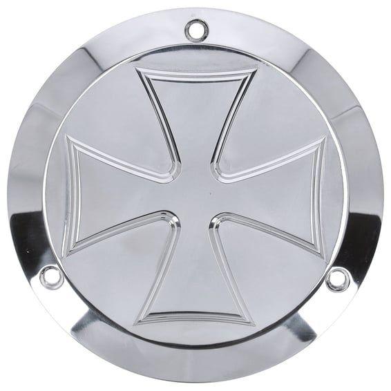 derby cover Maltese Cross. Polished