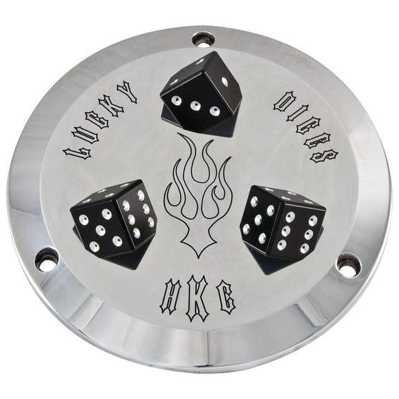 derby cover Lucky Dice. Polished