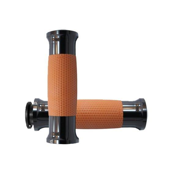 Avon gel grips black anodized tan
