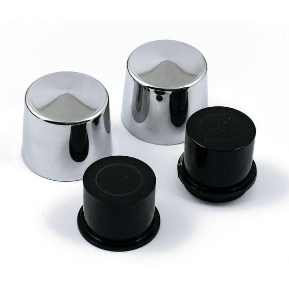 Smoothtopps, push-on bolt cover set. Black