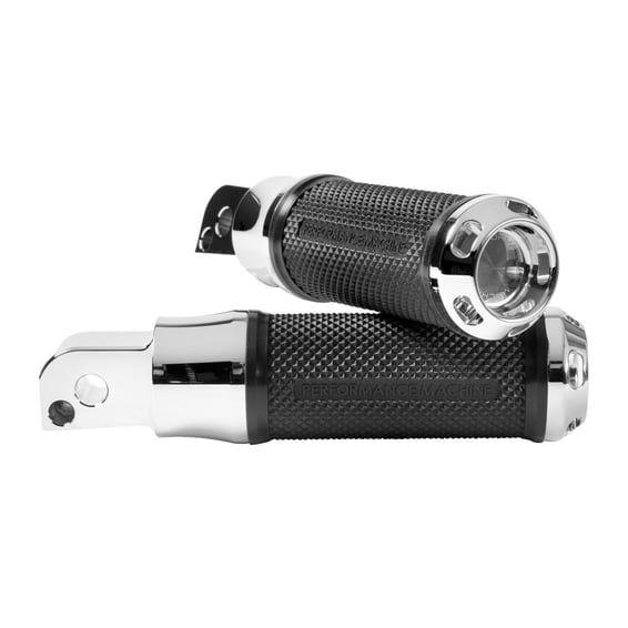 Apex passenger footpegs. Chrome
