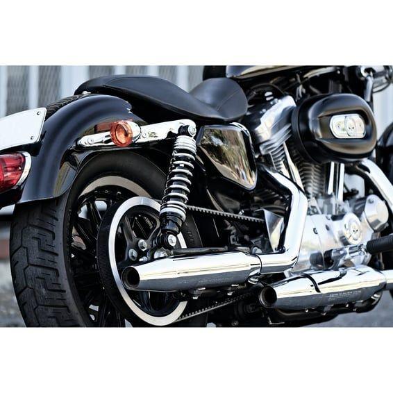 PS, Model 412 Cruise shock set. 12". STD Duty. Chrome