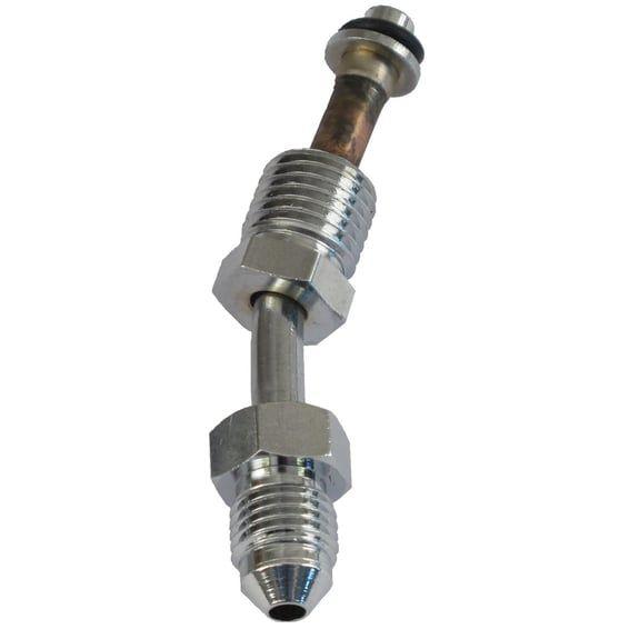 hydraulic clutch adapter, angled. Chrome