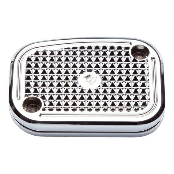 Diamond handlebar master cylinder cover. Chr.