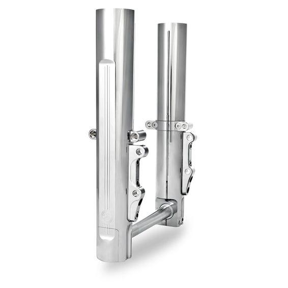 PM, Lower leg assembly, single disc. Chrome