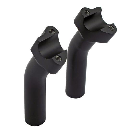 Chubby risers. Pullback. 5.5" rise. Black