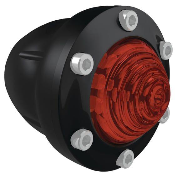 RSD, Tracker turn signal set. Front. Black, red lens