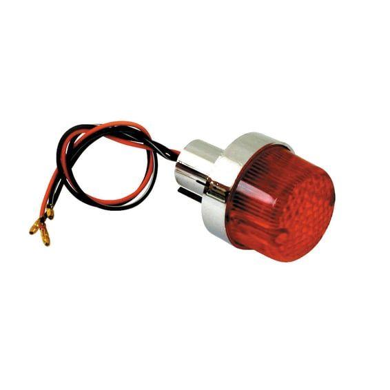 Retro taillight. no license plate light. Chrome