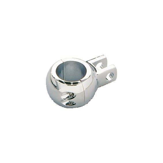engine guard foot peg clamp set. Chrome