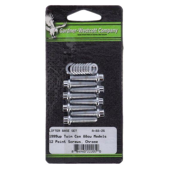 GW, tappet block mount kit, 12-point. Chrome