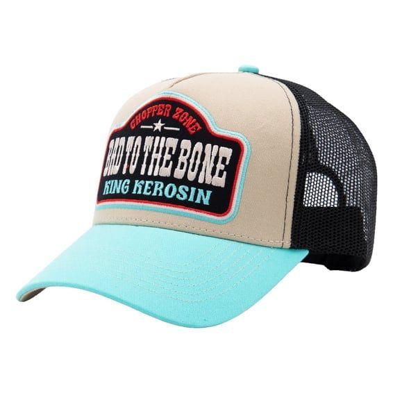 Bad To The Bone trucker cap turquoise/ecru