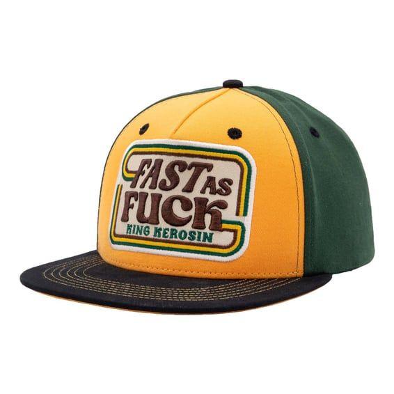 Fast As Fuck flat cap black/yellow