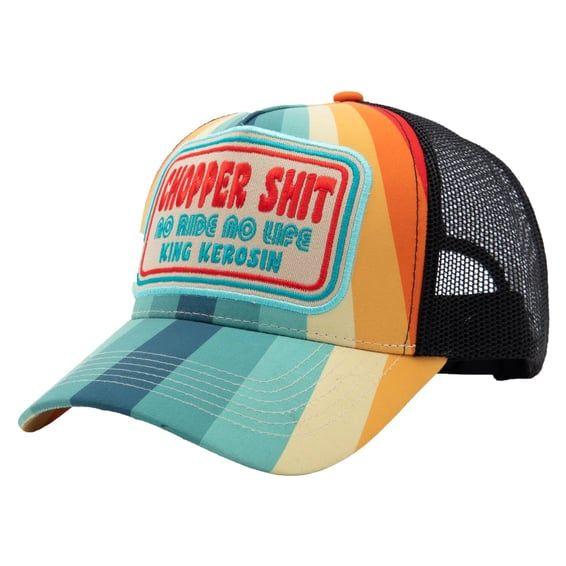 Chopper Shit trucker cap blue/orange
