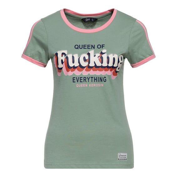Queen Kerosin Queen Of Fucking Everything t-shirt green/pink