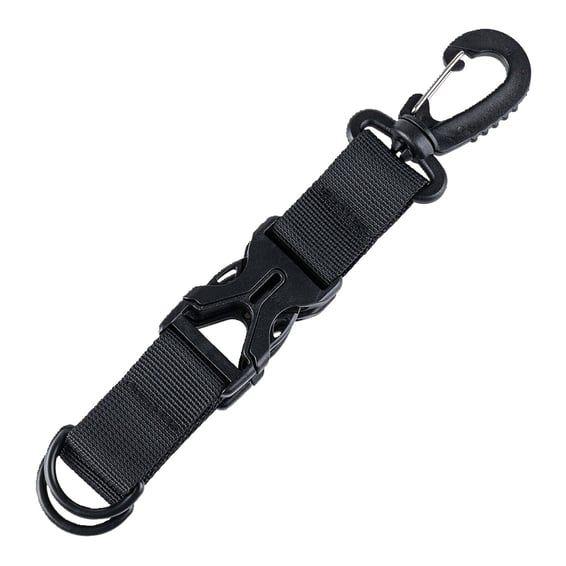 Carabiner keychain holder black