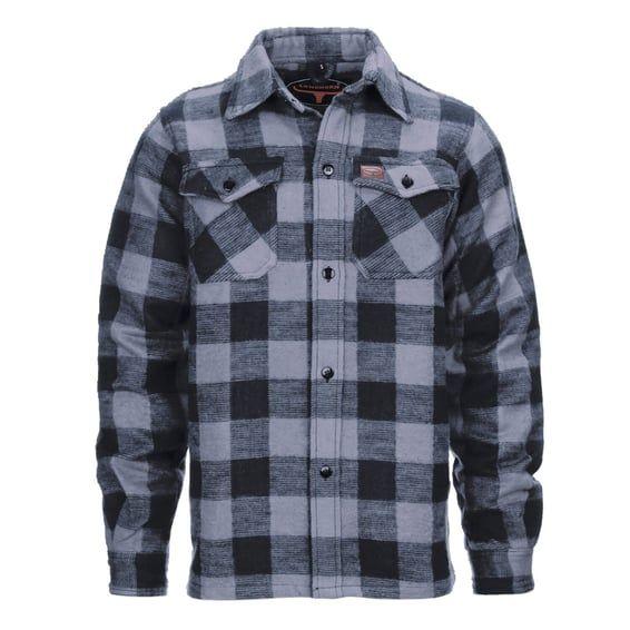 Lumberjack flannel shirt checkered grey/black