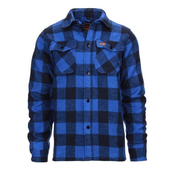 Lumberjack flannel shirt checkered blue/black
