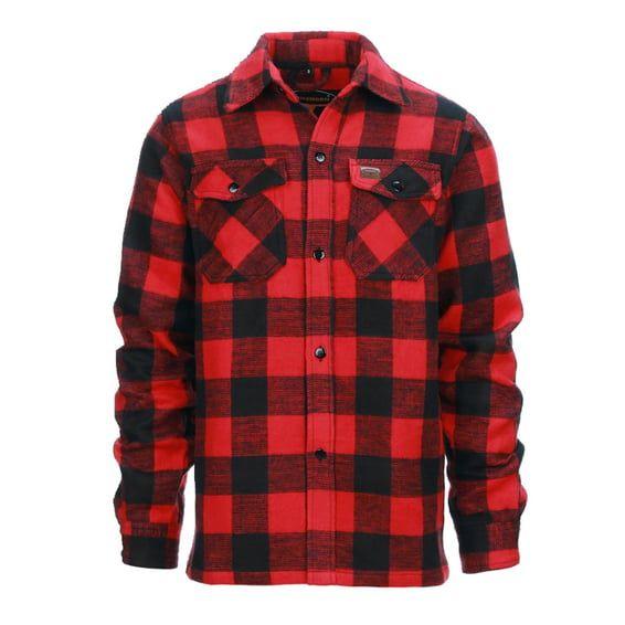 Lumberjack flannel shirt checkered red/black