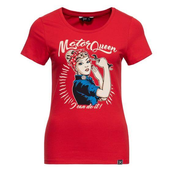 Queen Kerosin Motor Queen I Can Do It t-shirt red