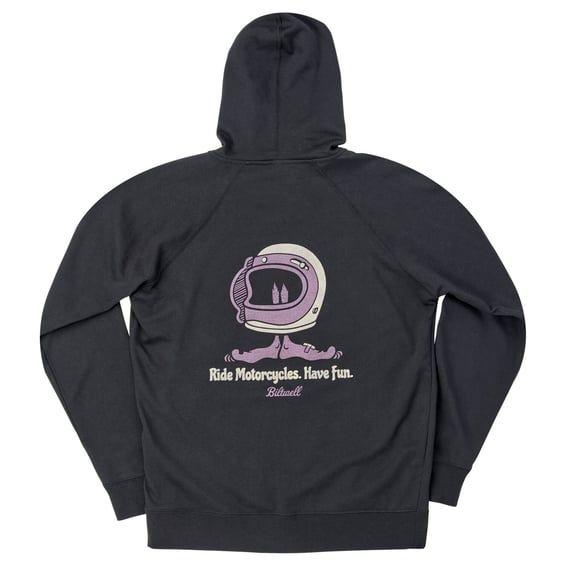 Shorty zip hoodie black