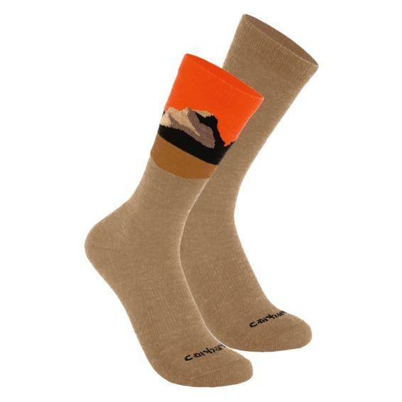 Wool Blend Mountain Crew sock 2 Pack assorted3