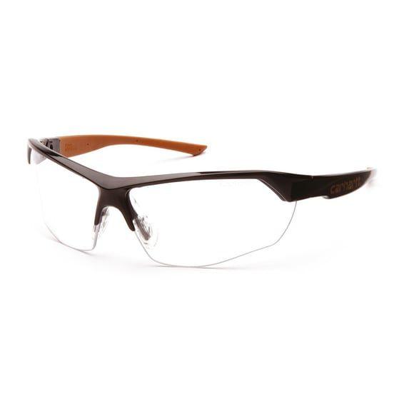 Half frame Temple safety glasses clear