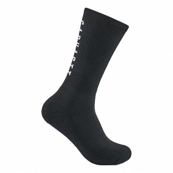 Midweight Logo Crew sock 3 Pack black