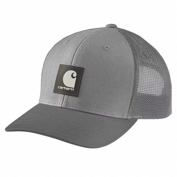Twill Mesh-Back Logo Patch cap asphalt