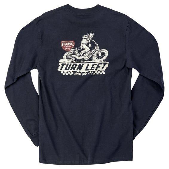 Left turn long sleeve t-shirt black