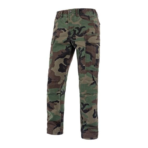 Regular cargo mono pants camouflage