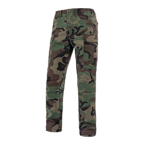 Regular cargo mono pants camouflage