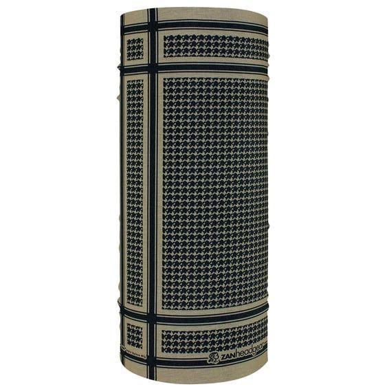 ZANheadgear Motley Tube polyester houndstooth coyote tan