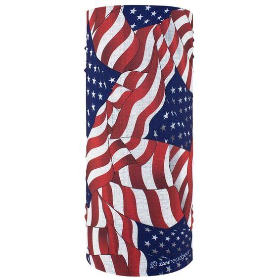 ZANheadgear Motley Tube polyester wavy american flag
