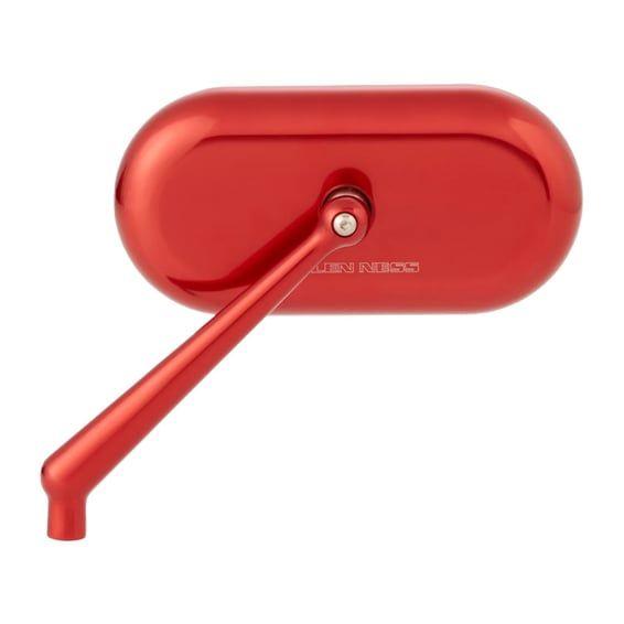 Arlenn Ness, Oval Forged Mirror. Left, Red