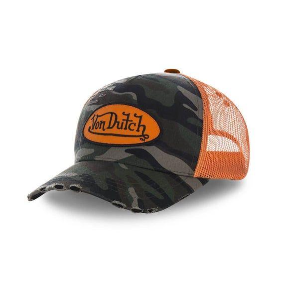 Heritage cap camou orange patch/net