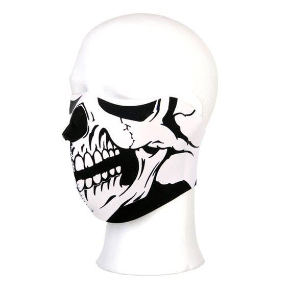 Half face white skull face mask