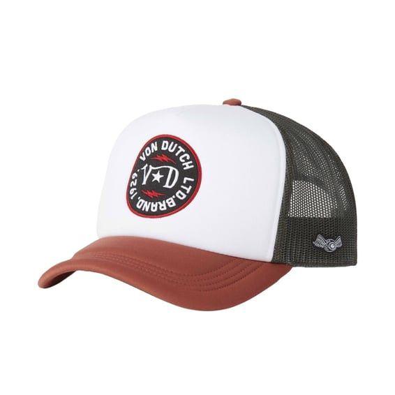 Foam cap brown/white/blue
